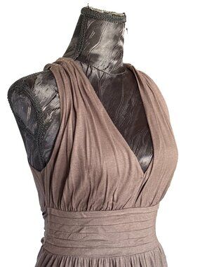 ✨ Kashieca Convertible Halter Midi Dress - Boho Earthy Brown Size Medium ✨